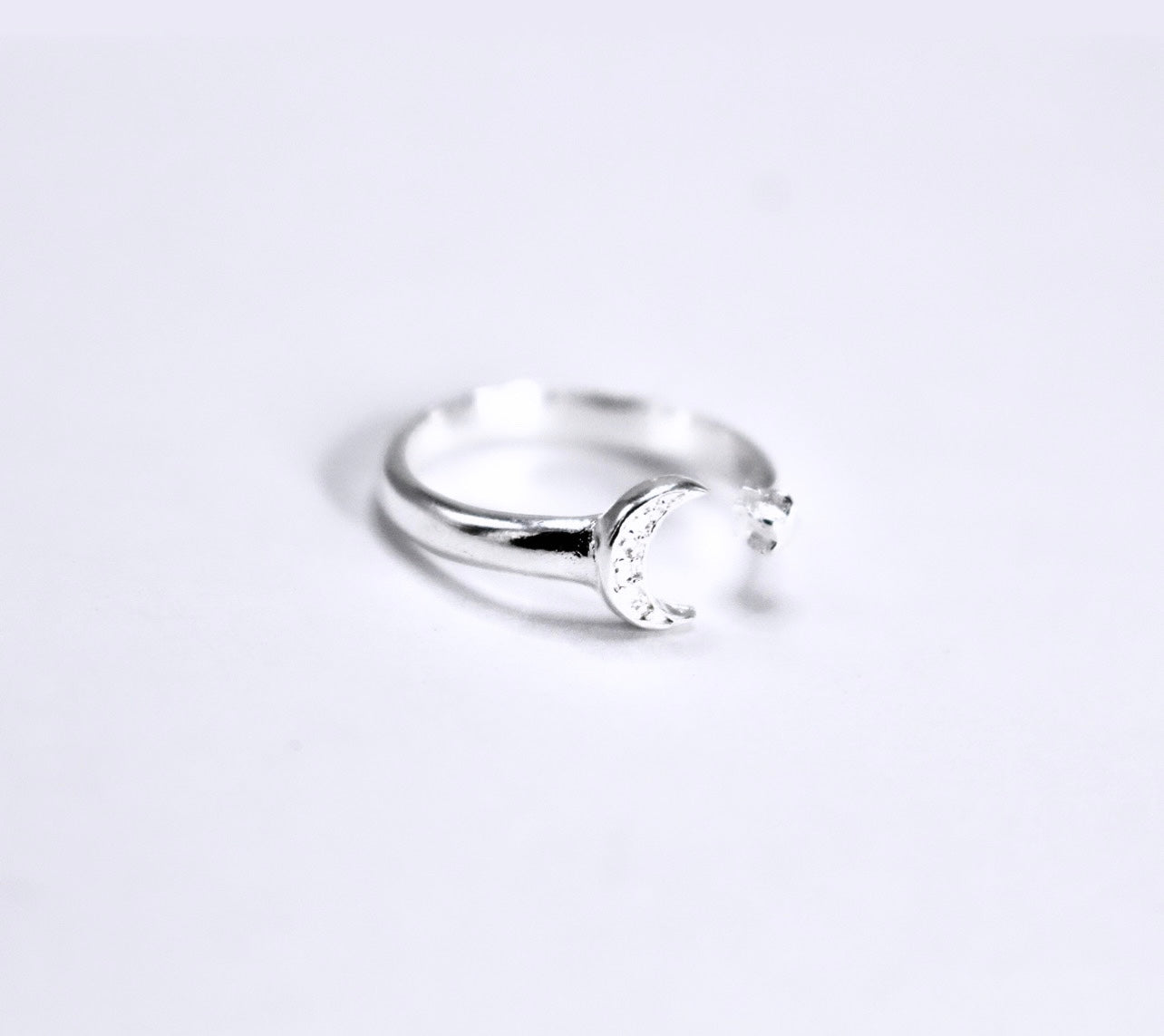 MOON & STAR (Mid Finger) or (Kids) Ring