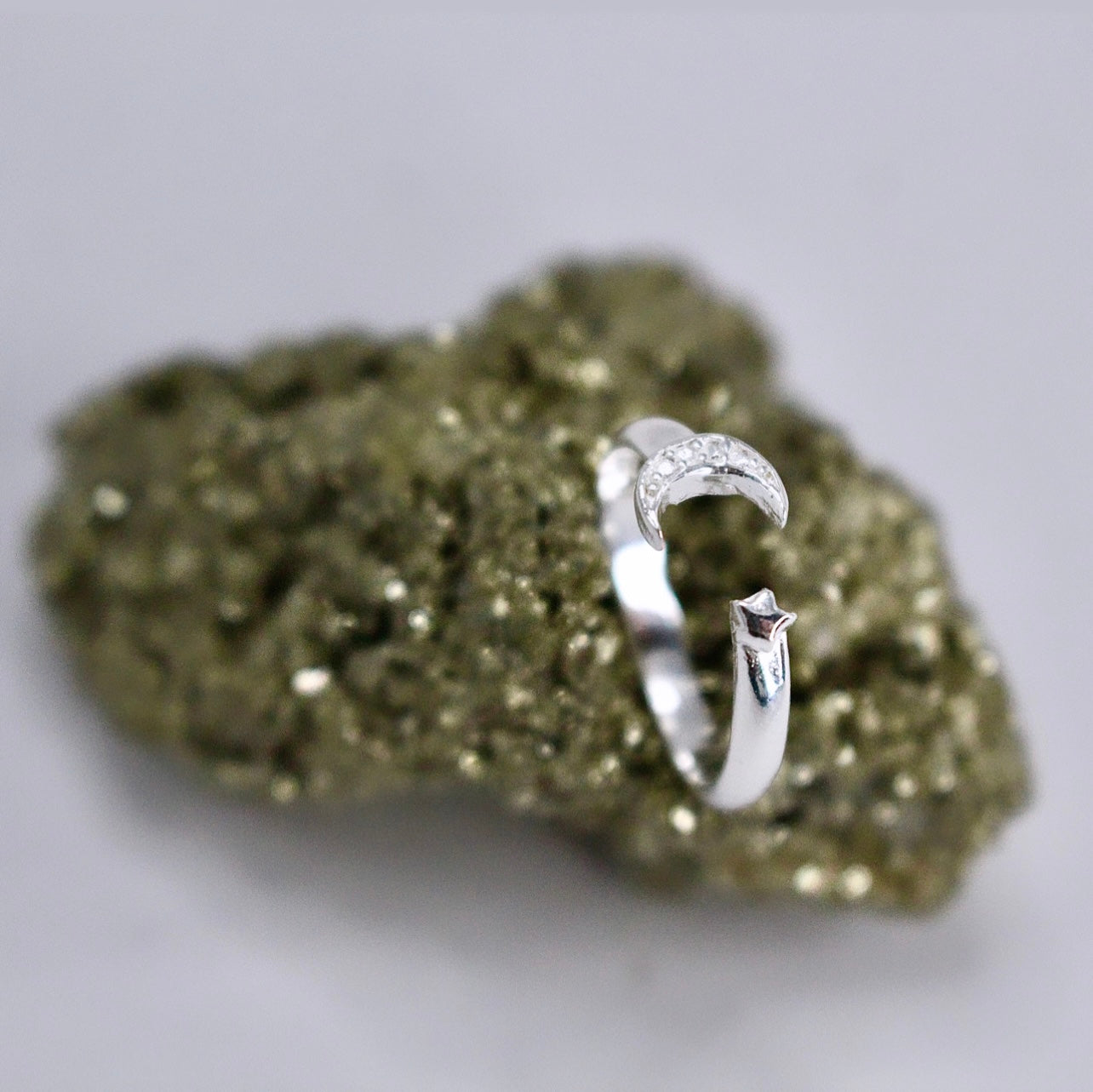 MOON & STAR (Mid Finger) or (Kids) Ring