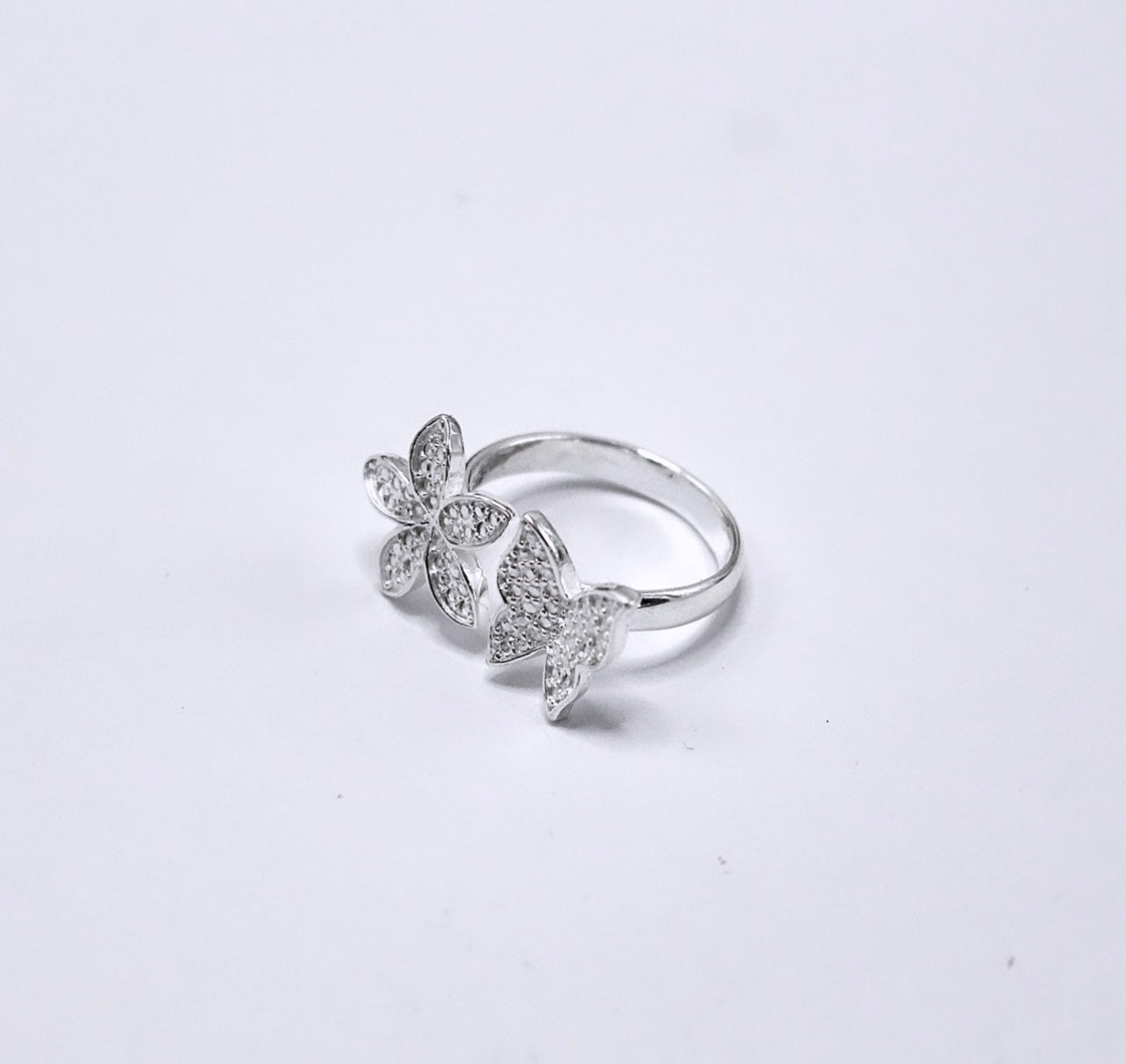 FLOWER & BUTTERFLY Ring