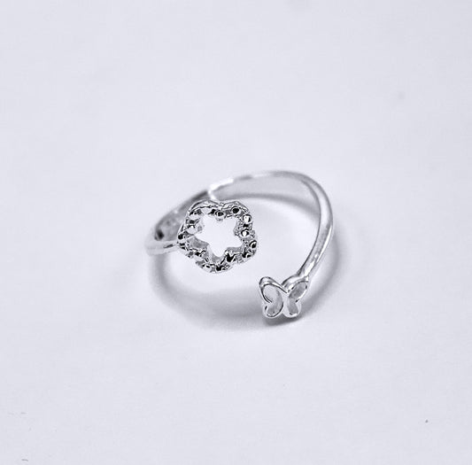 FLOWER & BUTTERFLY Ring