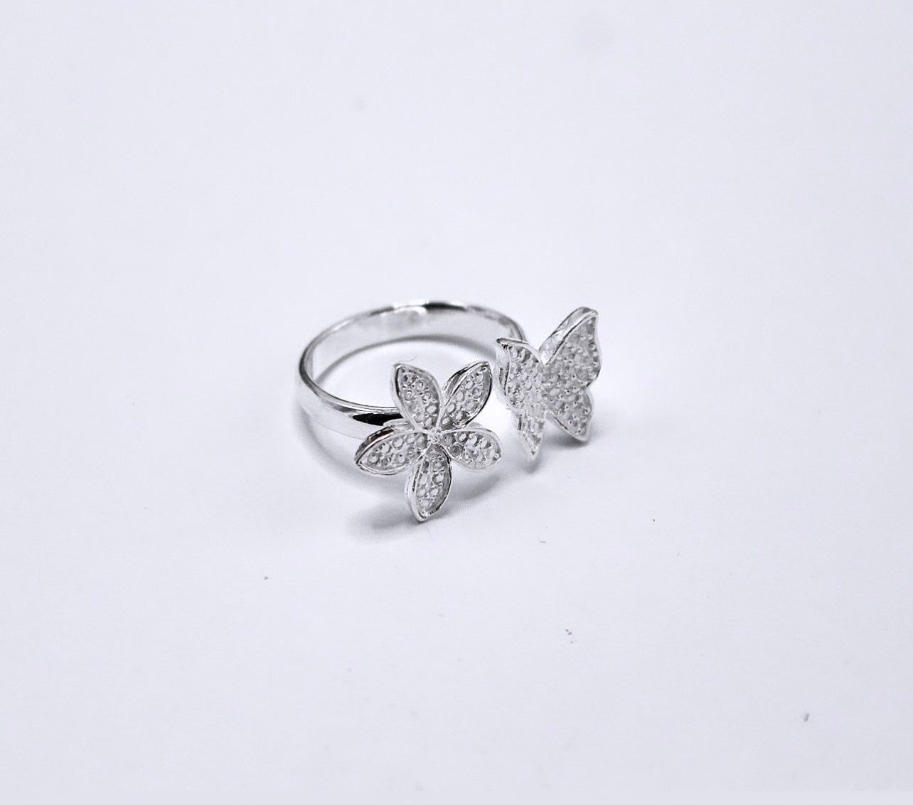 FLOWER & BUTTERFLY Ring