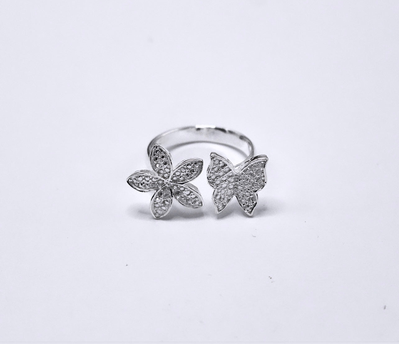 FLOWER & BUTTERFLY Ring
