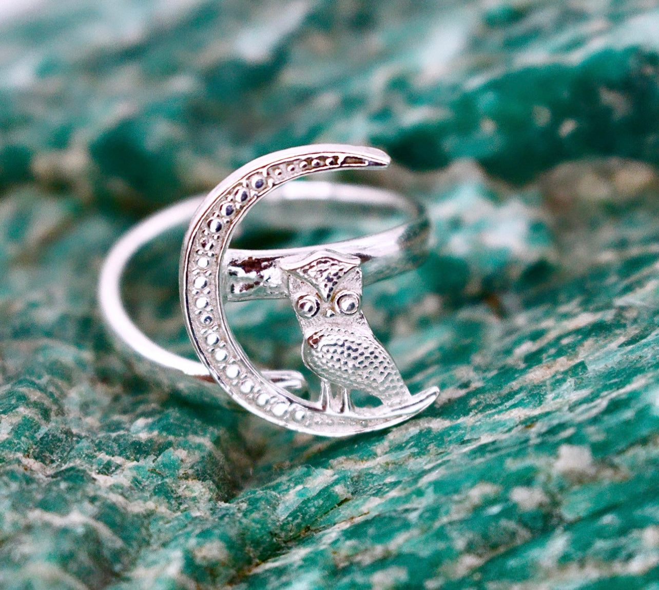 OWL ON MOON Ring