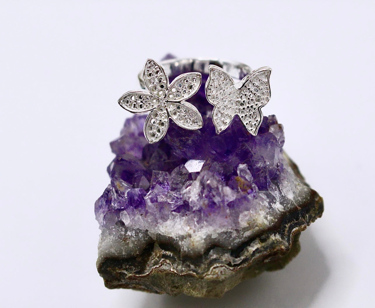 FLOWER & BUTTERFLY Ring