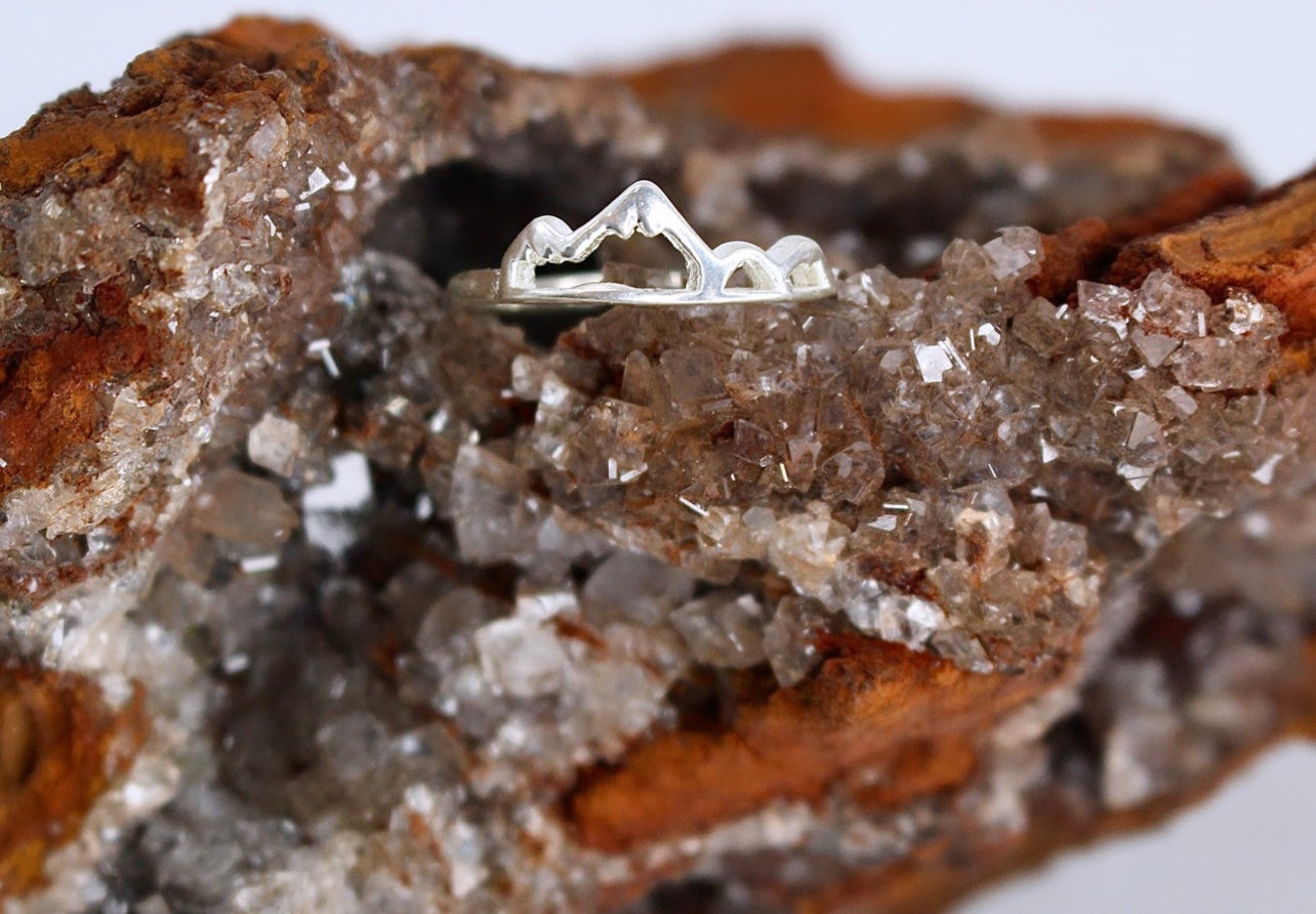 MOUNTAINS (MID FINGER) or (KIDS) Ring