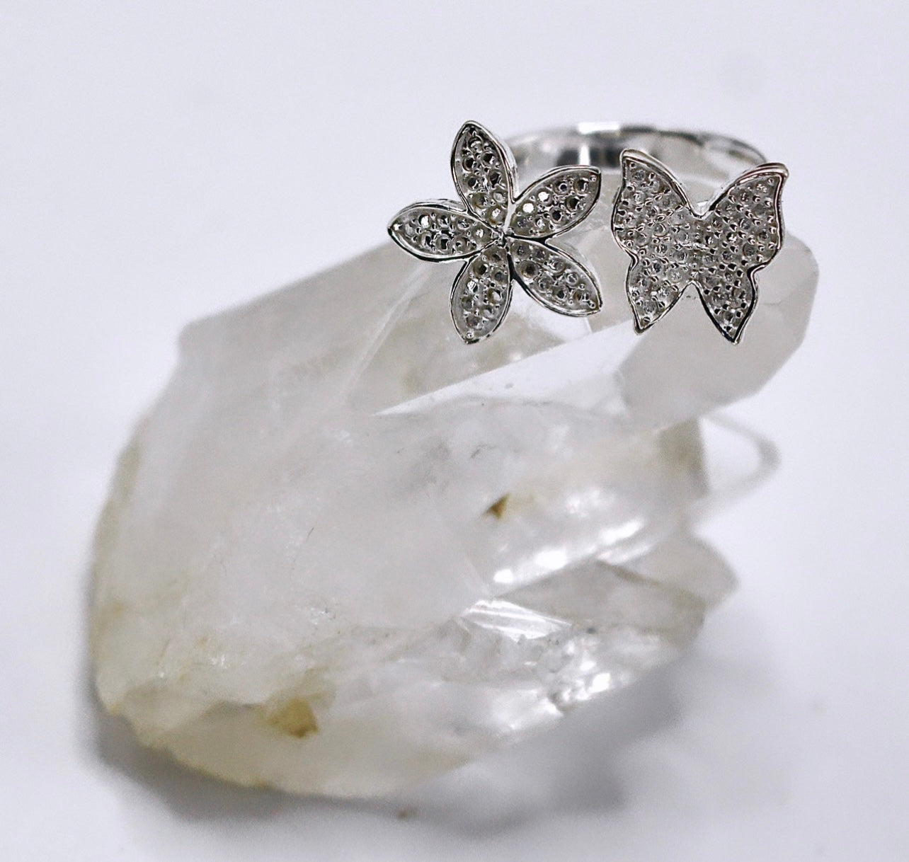 FLOWER & BUTTERFLY Ring