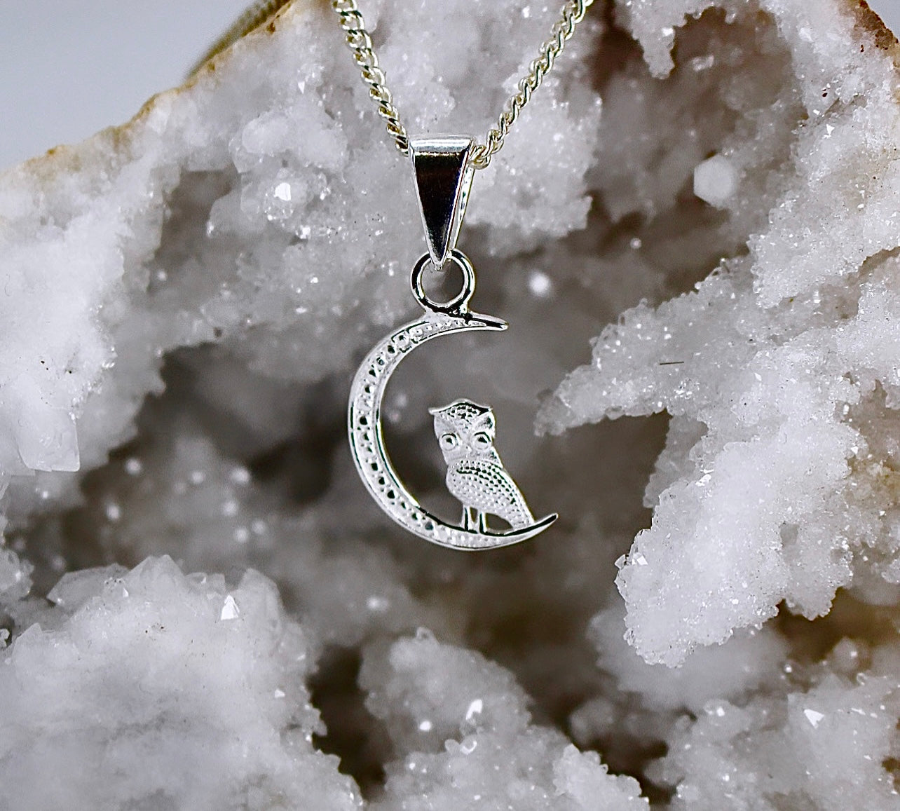 OWL ON MOON Pendant