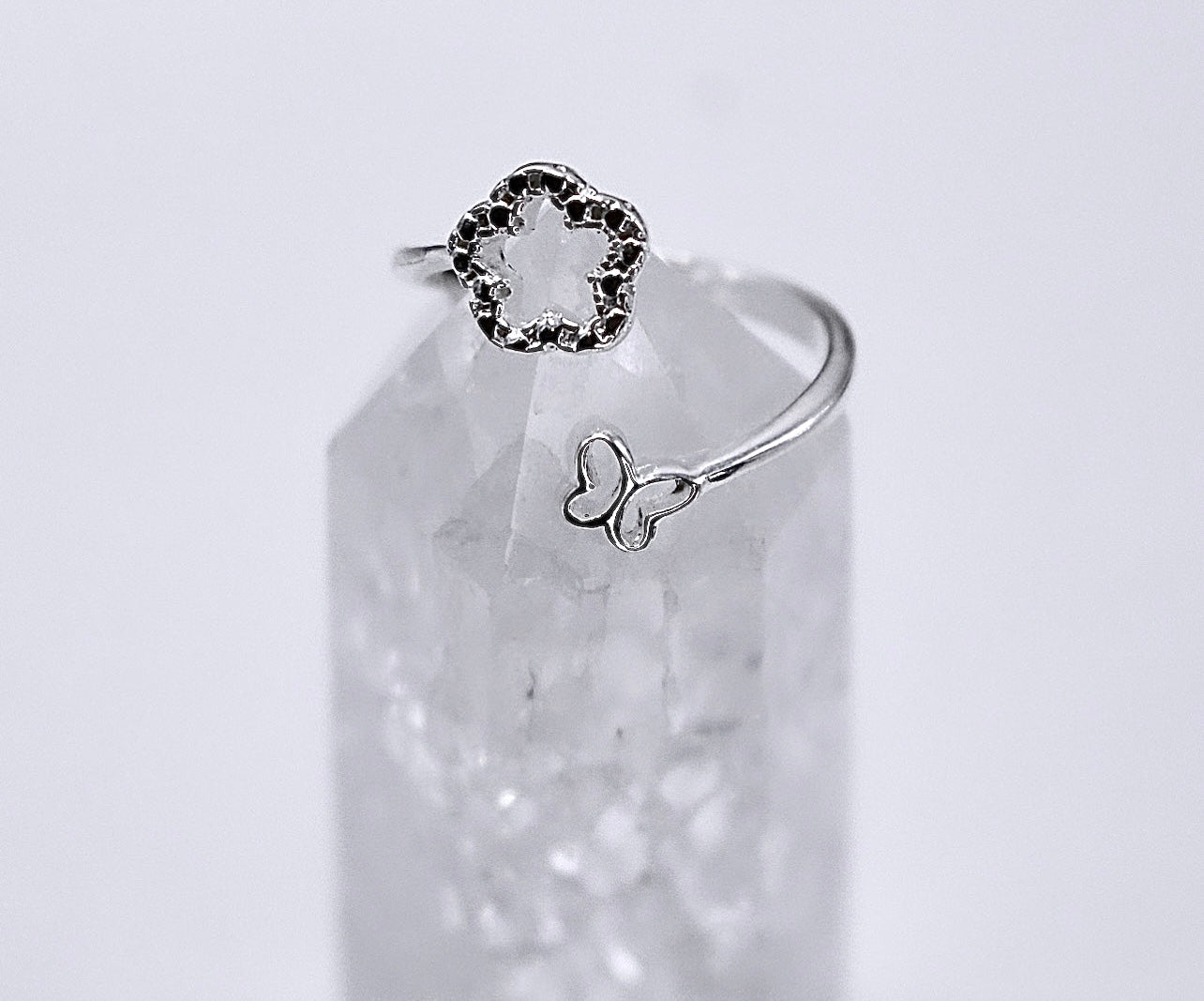 FLOWER & BUTTERFLY Ring