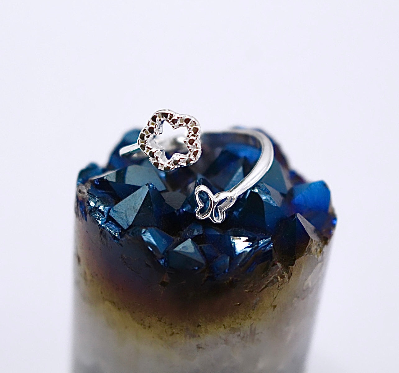 FLOWER & BUTTERFLY Ring