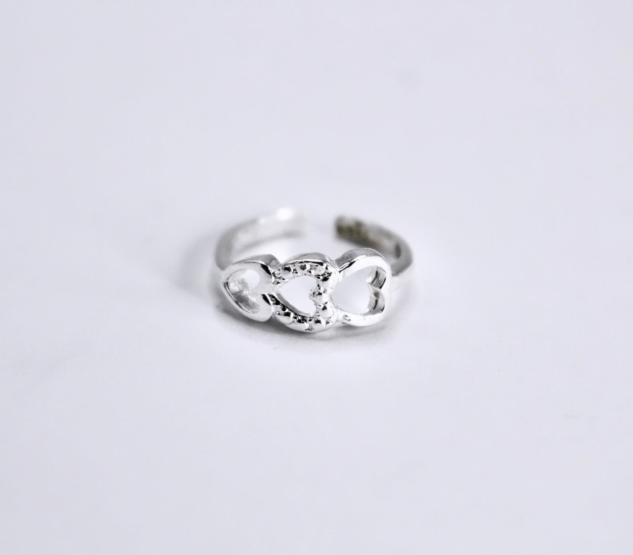 3 HEARTS (Mid Finger) or (Kids) Ring